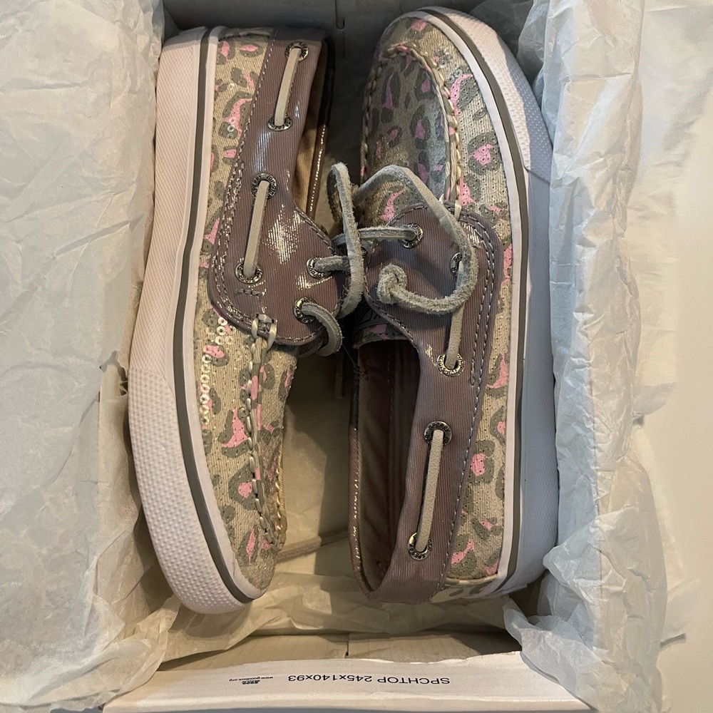 Sperry Kids Sneakers - Pink and Gray